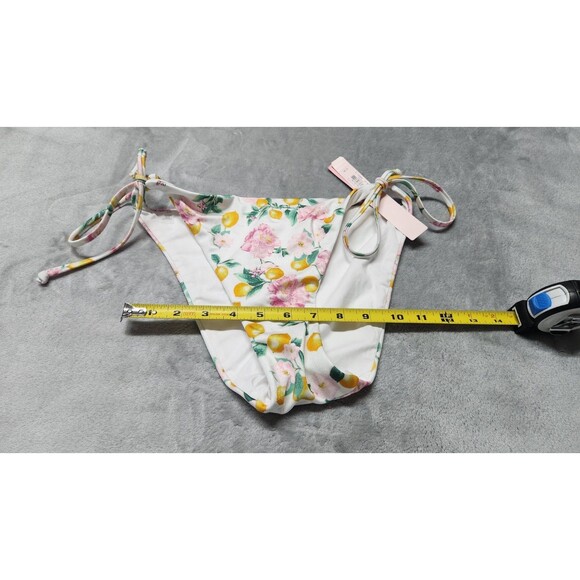 Victoria's Secret Womens Large White Floral Tie Cheeky Bottom NWT - Picture 4 of 5